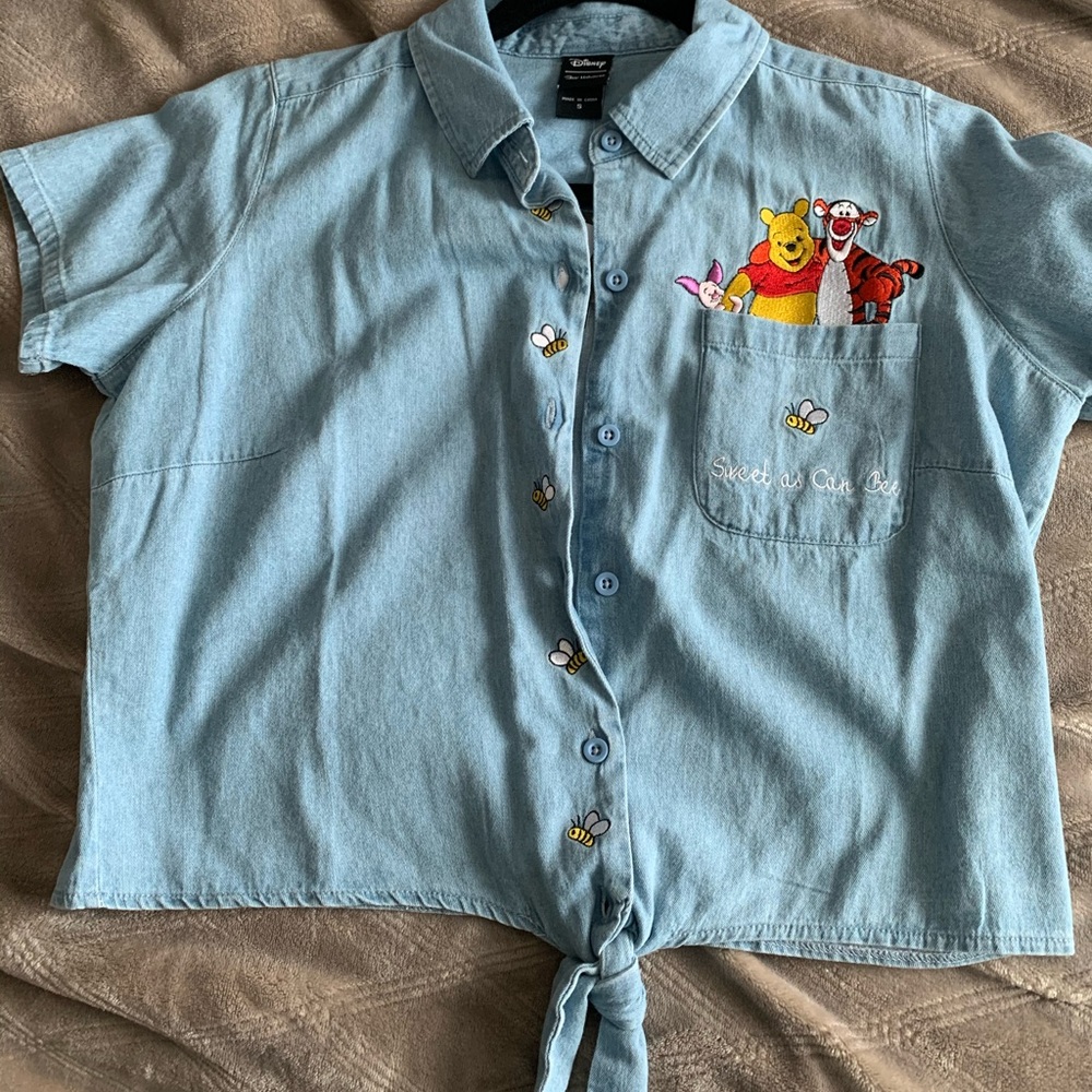 Winnie the Pooh denim top